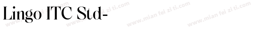 Lingo ITC Std字体转换